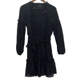 Laundry By Shelli Segal Black Long Sleeve Dress